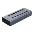 Miniatyrbild 1 av 5: Orico Hubb 7xUSB-A 3.0 med Strömbrytare - Grå