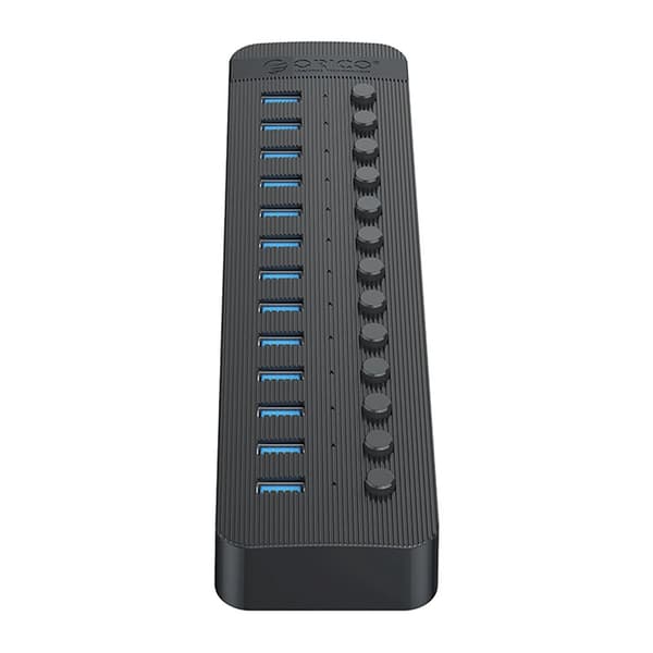 Orico Hubb 13xUSB-A 3.0 med Strömbrytare - Svart