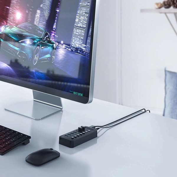 Orico Hubb 13xUSB-A 3.0 med Strömbrytare - Svart