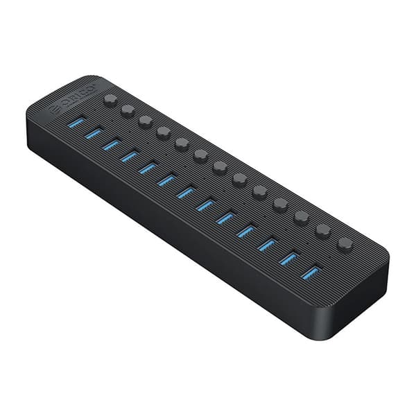 Orico Hubb 13xUSB-A 3.0 med Strömbrytare - Svart