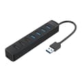 Miniatyrbild 4 av 5: Orico Hubb 4xUSB-A 3.0 3xUSB-A 2.0 1xUSB-C 5V/3A - Svart