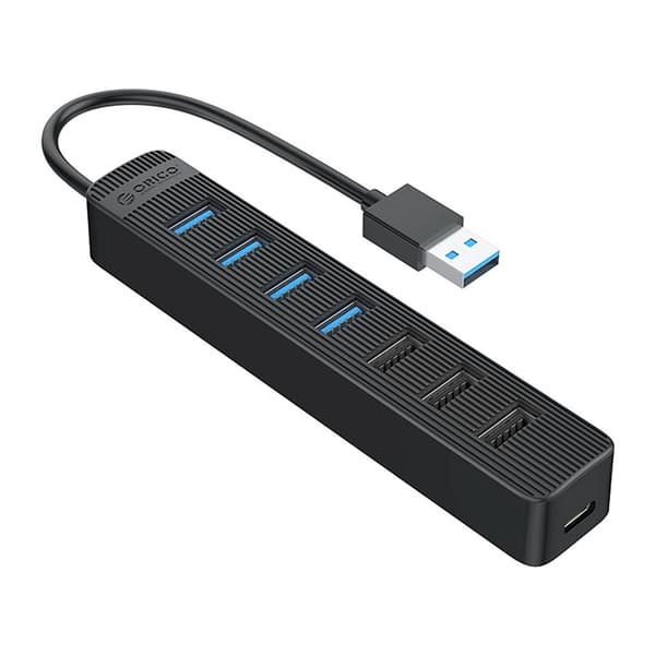 Orico Hubb 4xUSB-A 3.0 3xUSB-A 2.0 1xUSB-C 5V/3A - Svart