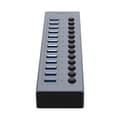 Miniatyrbild 3 av 5: Orico Hubb 13xUSB-A 3.0 med Strömbrytare - Grå