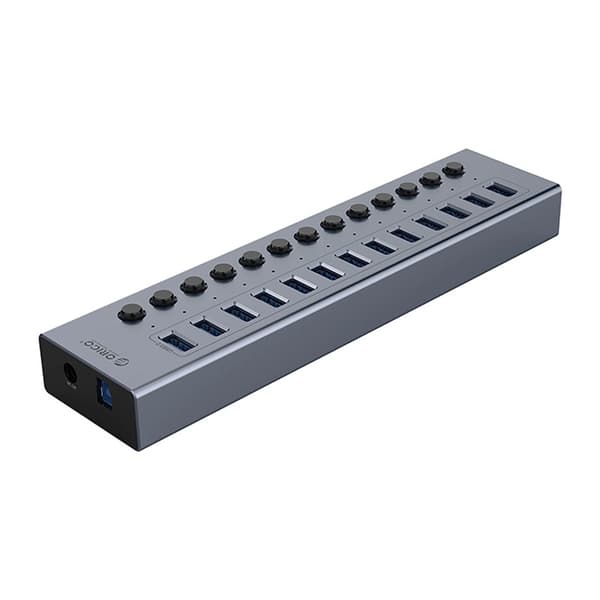 Orico Hubb 13xUSB-A 3.0 med Strömbrytare - Grå