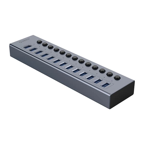 Orico Hubb 13xUSB-A 3.0 med Strömbrytare - Grå