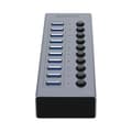 Miniatyrbild 2 av 3: Orico Hubb 10xUSB-A 3.0 med Strömbrytare - Grå