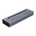 Miniatyrbild 1 av 3: Orico Hubb 10xUSB-A 3.0 med Strömbrytare - Grå