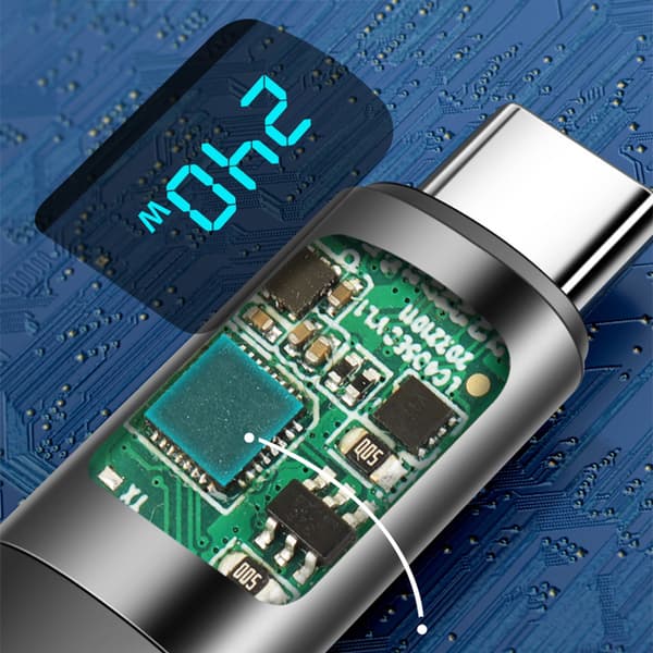 INF USB-C till USB-C-kabel: 240W, 480 Mbps dataöverföring  1.5m