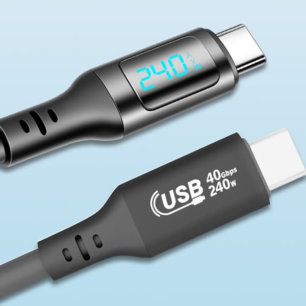 INF 240W USB4 Digital Display Cable - 40Gbps Data & 8K Video 1 m