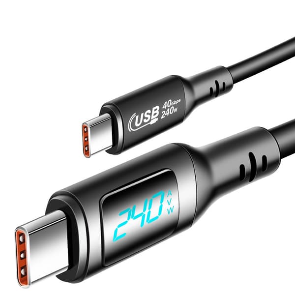 INF 240W USB4 Digital Display Cable - 40Gbps Data & 8K Video 1 m