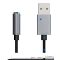Miniatyrbild 2 av 5: USB till 3,5 mm hörlursadapter HIFI-ljudkabel Datorljudkonverterare Stöd för linjekontroll