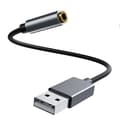 Miniatyrbild 1 av 5: USB till 3,5 mm hörlursadapter HIFI-ljudkabel Datorljudkonverterare Stöd för linjekontroll