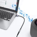 Pikkukuva 2 / 5: USB A - 3,5 mm:n digitaalinen äänisovitinkaapeli HIFI-äänisovitinkaapeli puheluiden, kuulokkeiden, äänen ohjaamiseen
