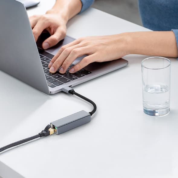 USB-verkkoportti verkkokaapelimuunnin Type-C gigabitin verkkokortti tabletille, matkapuhelimelle