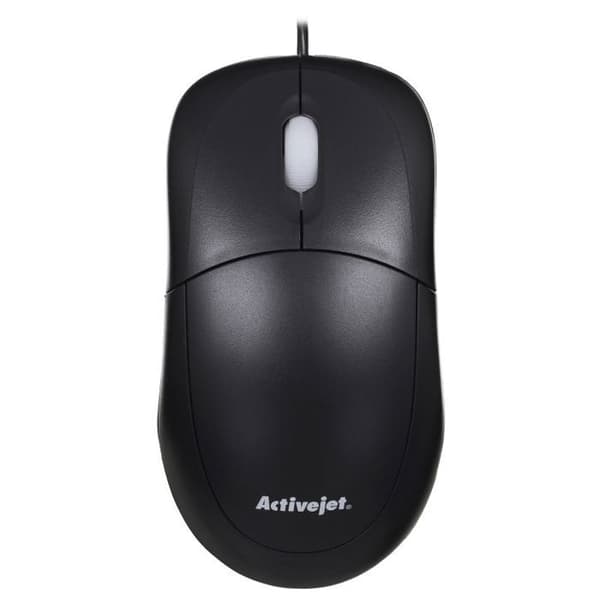 Activejet - AMY-146 - Optisk USB-mus 1000 DPI - Mus (Ambidextrous, Optisk, USB, 1000 DPI, Svart)