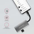 Miniatyrbillede 3 af 9: Axagon HMC-4G2 interface-hub USB 3.2 Gen 2 (3.1 Gen 2) Type-C 10000 Mbit/s Grå