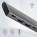 Miniatyrbillede 5 af 9: Axagon HMC-4G2 interface-hub USB 3.2 Gen 2 (3.1 Gen 2) Type-C 10000 Mbit/s Grå