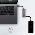 Miniatyrbillede 9 af 9: Axagon HMC-4G2 interface-hub USB 3.2 Gen 2 (3.1 Gen 2) Type-C 10000 Mbit/s Grå