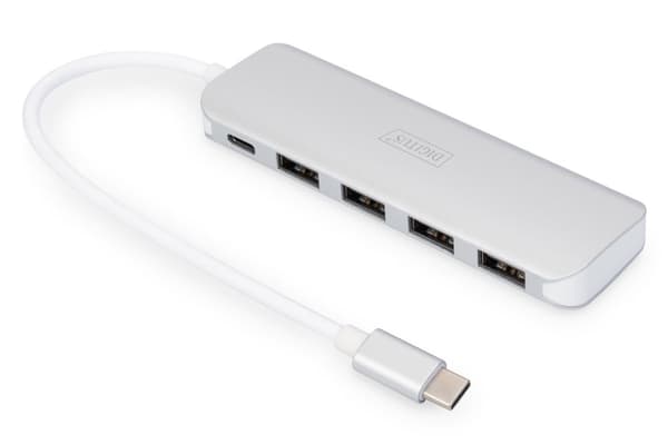 Digitus USB Type-C™ 4-portars hubb (USB 3.0) + PD