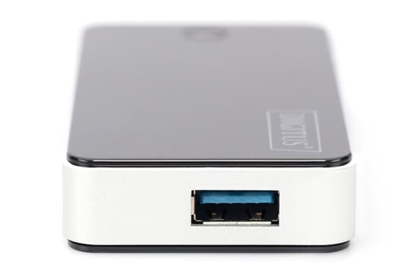 Digitus USB 3.0 -keskitin, 4-porttinen, musta