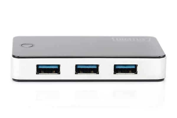 Digitus USB 3.0 -keskitin, 4-porttinen, musta
