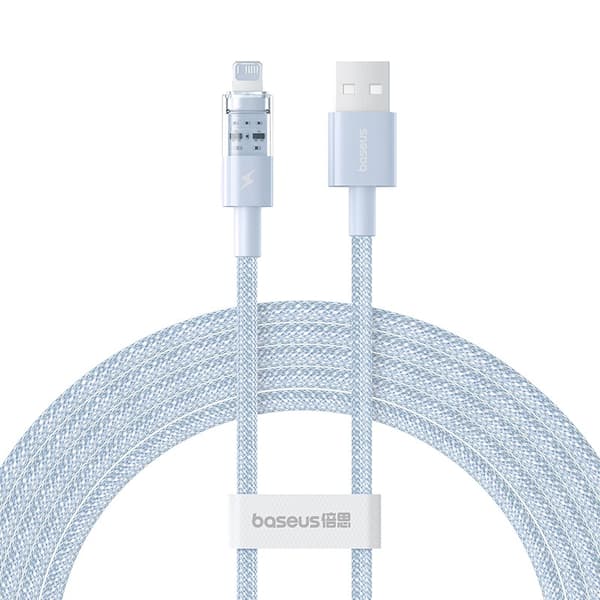 Baseus Gem USB till IP 2.4A snabbladdningskabel 2 m Blå
