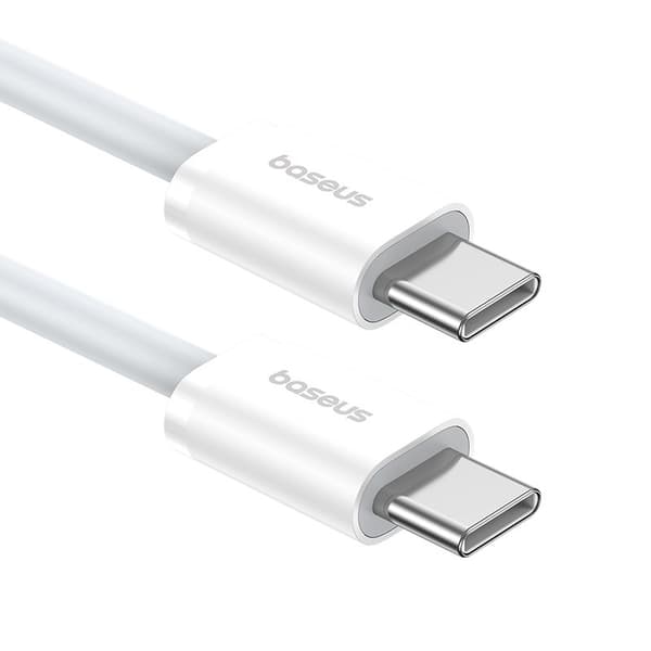 Baseus Superior USB C til USB C datakabel 1 m 30 W Hvid