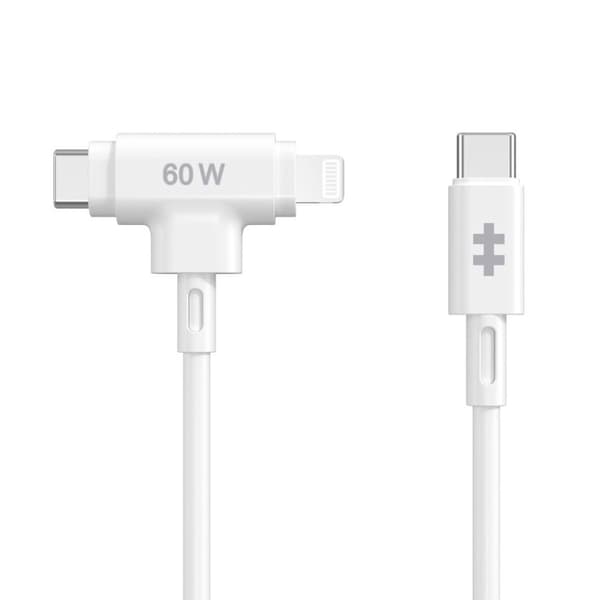 HYPER HyperJuice USB-kabel USB 2.0 1,5 m USB C USB C/Lightning Vit