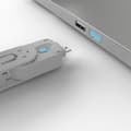Miniatyrbillede 2 af 3: Lindy USB-portblokker - pakke med 4, farvekode: blå
