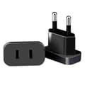 Miniatyrbilde 3 av 4: INF Europeisk standard svart adapterplugg 4.0mm - Reiseessensielt