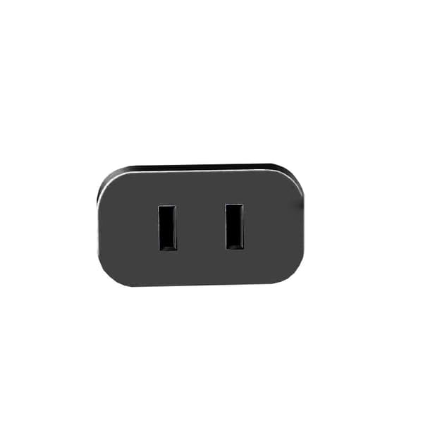 INF Europeisk standard svart adapterplugg 4.0mm - Reiseessensielt