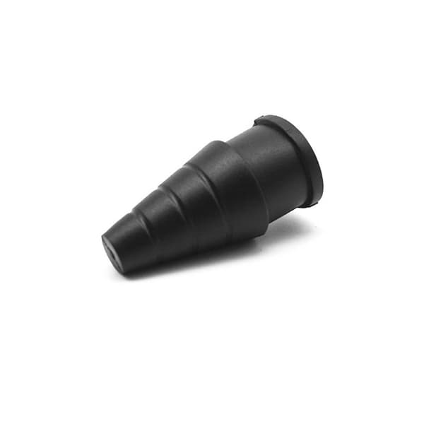 INF Europeisk reiseadapter - Jordet, uten hull Sort