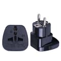 Miniatyrbillede 3 af 4: INF Europæisk standard rejseadapter Sort