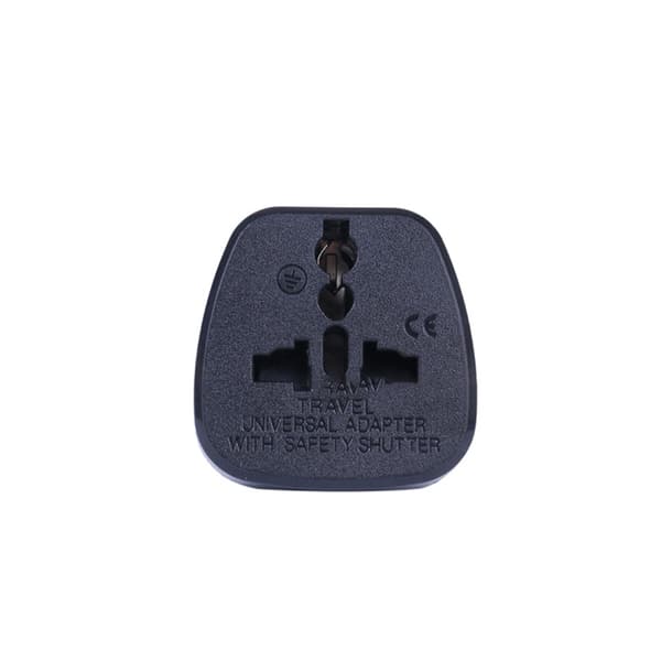 INF Europæisk standard rejseadapter Sort