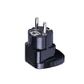 Miniatyrbillede 1 af 4: INF Europæisk standard rejseadapter Sort