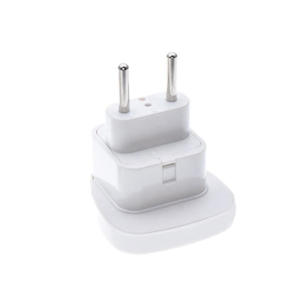 INF Reiseadapter - Europeisk Standard, Kompakt Design Hvit