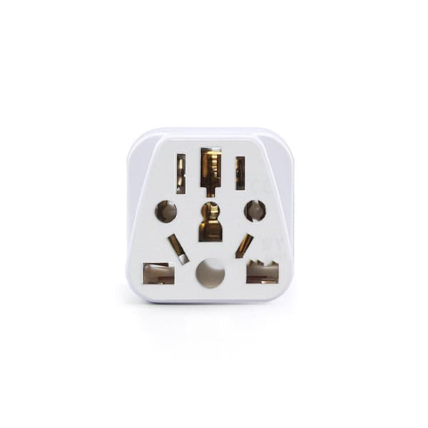 INF Europeisk standardadapter - rent kobber Hvit
