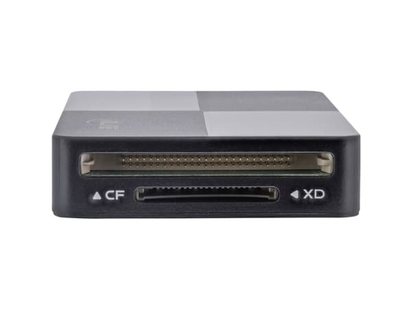 InLine 66772F, CF, Memory Stick (MS), MicroSD (TransFlash), SD, xD, Grå, USB, 0,3 m, MacOS, Android