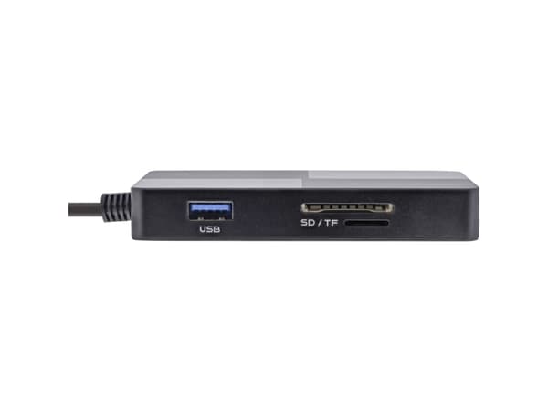 InLine 66772F, CF, Memory Stick (MS), MicroSD (TransFlash), SD, xD, Grå, USB, 0,3 m, MacOS, Android