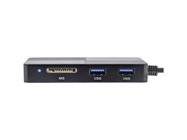 InLine 66772F, CF, Memory Stick (MS), MicroSD (TransFlash), SD, xD, Grå, USB, 0,3 m, MacOS, Android
