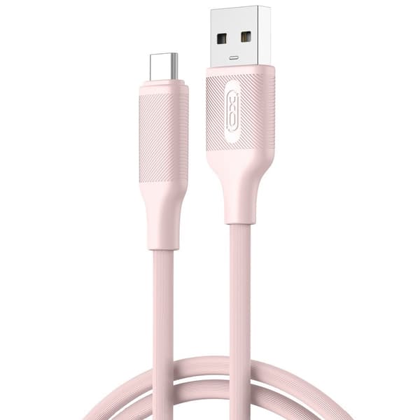 XO USB til USB-C-kabel 3A 1m - Pink