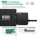 Miniatyrbillede 3 af 9: Lollanda SATA til USB 3.0 harddiskadapter – kompatibel med 2,5"/3,5" HDD/SSD, understøttelse af UASP-protokoller