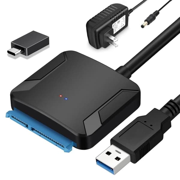 Lollanda SATA til USB 3.0 harddiskadapter – kompatibel med 2,5"/3,5" HDD/SSD, understøttelse af UASP-protokoller SZ2