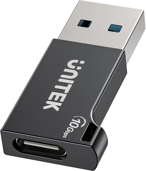 UNITEK ADAPTER USB-A - USB-C 10 DKK M/F CZARNY