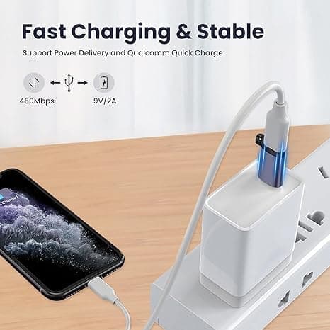 OBOSOE 5-pak USB-adaptersæt – Type-C og Micro til Lightning, Mini og Type-C – Kompatibel med Android/iOS-enheder
