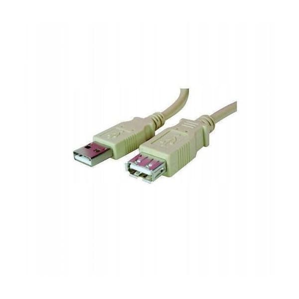 Andra USB-enheter Logo USB-kontakt (2.0), USB AM - USB AF, 3 m, svart, pris för 1 styck.