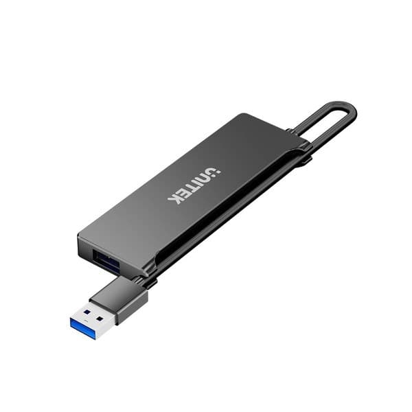 UNITEK HUB USB-A 4X USB-A 5 GBPS, SORT