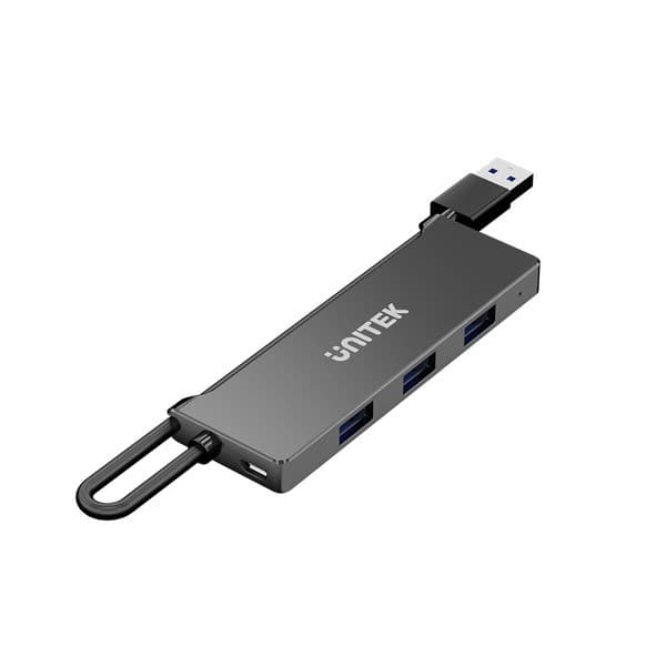 UNITEK HUB USB-A 4X USB-A 5 GBPS, SORT
