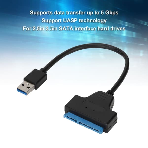 USB3.0 SATA-adapter til 2,5" 3,5" SATA-harddiske