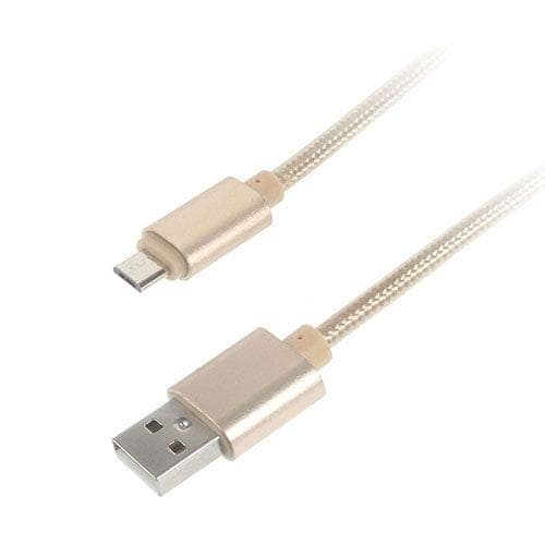 2m MicroUSB ladekabel - Guld